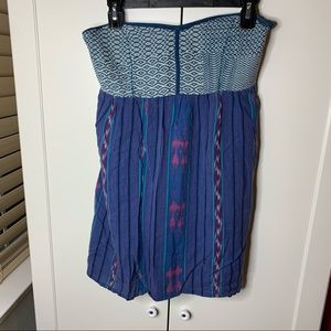 Roxy Strapless Sweater-Like Bodice Summer Dress
